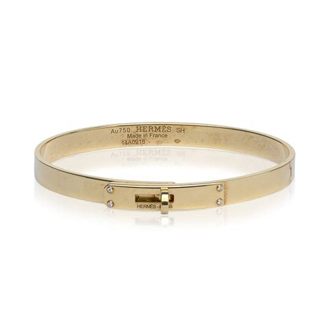 kelly chaine bracelet hermes|18k diamond kelly bangle bracelet.